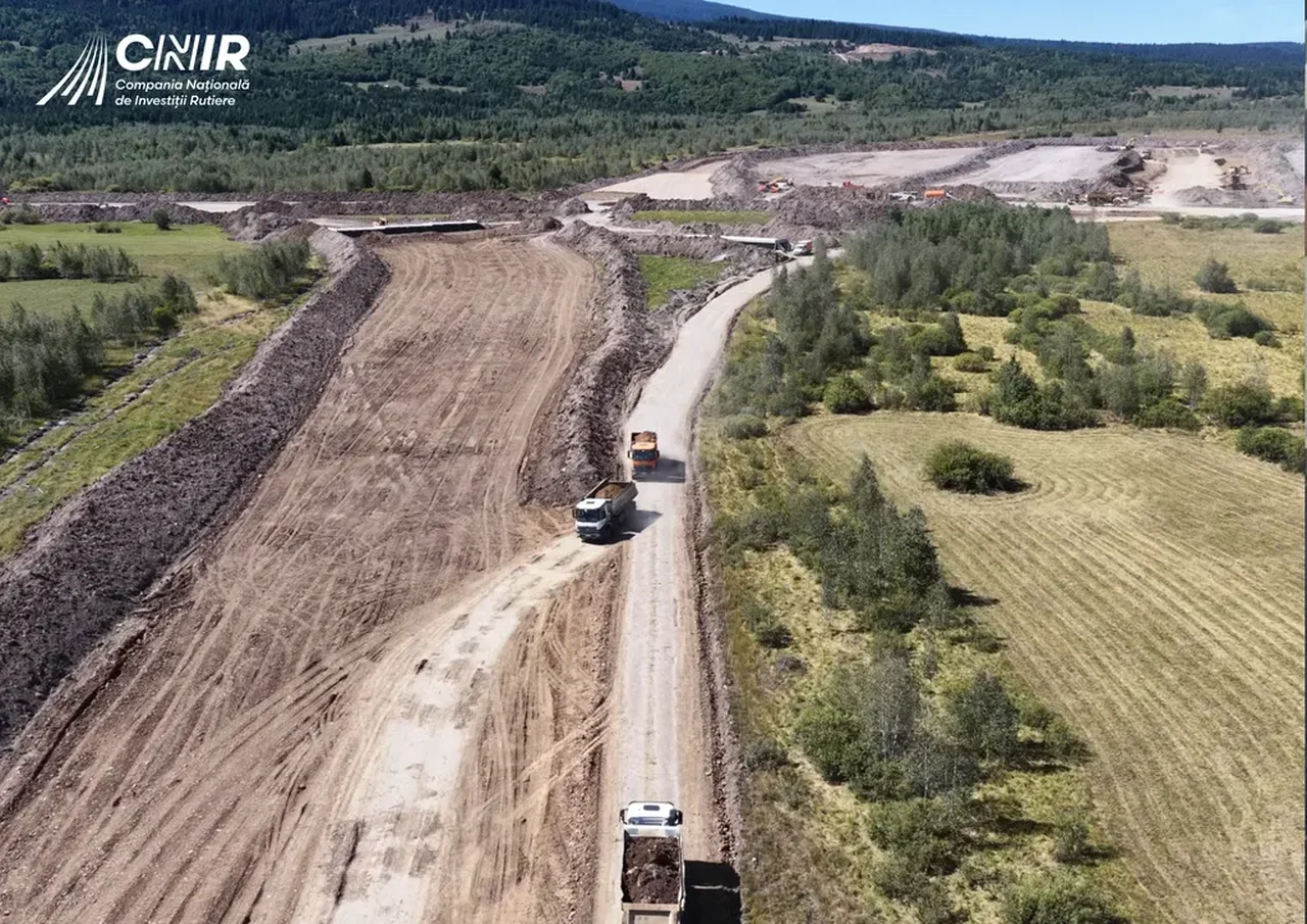 CNIR: 10% pe lotul montan 1D al Autostrăzii Unirii, după o lună