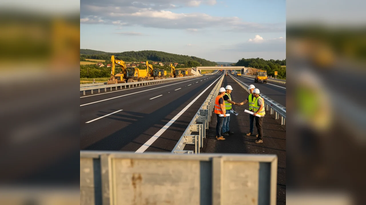 Constructorul autostrăzii Târgu-Mureș-Miercurea Nirajului finalizează un nou lot de autostradă la termen în România