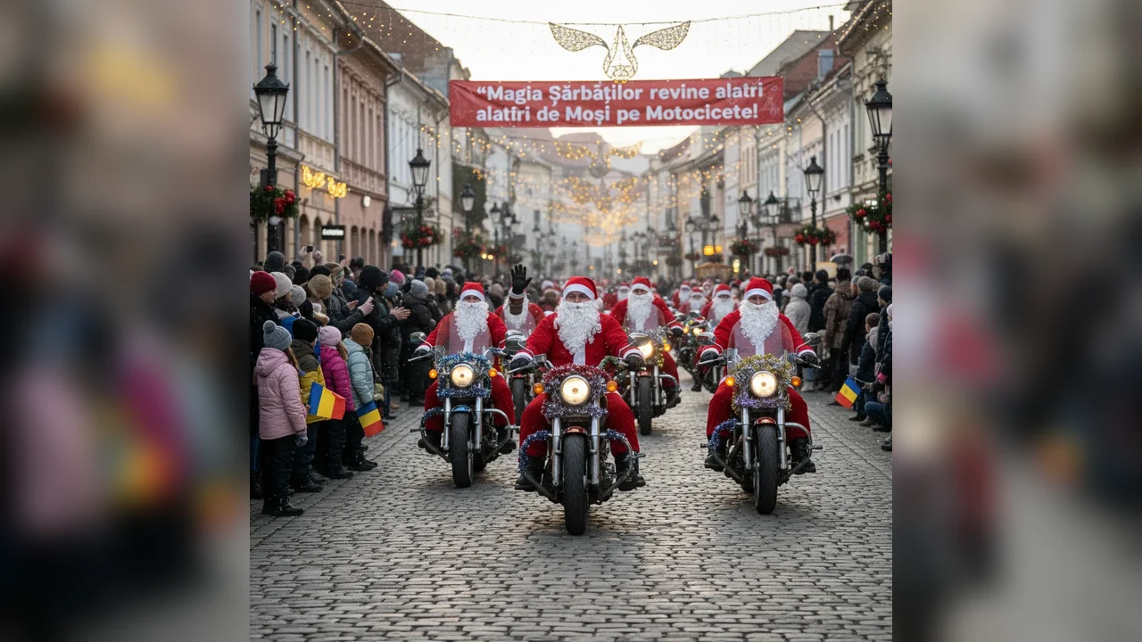 Magia sărbătorilor revine la fel ca în anii trecuți, alături de Moșii pe Motociclete!