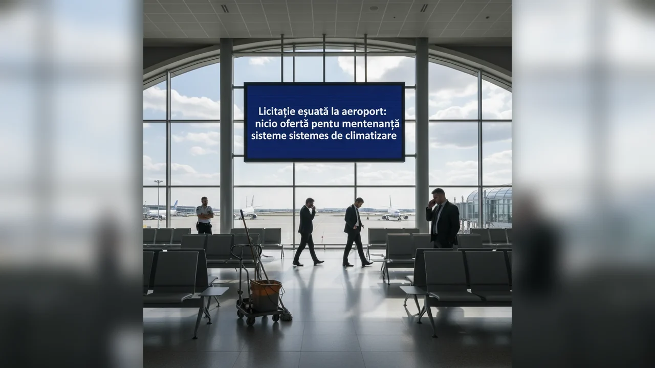 Nicio ofertă depusă la licitația pentru mentenanța sistemelor de climatizare de la aeroport