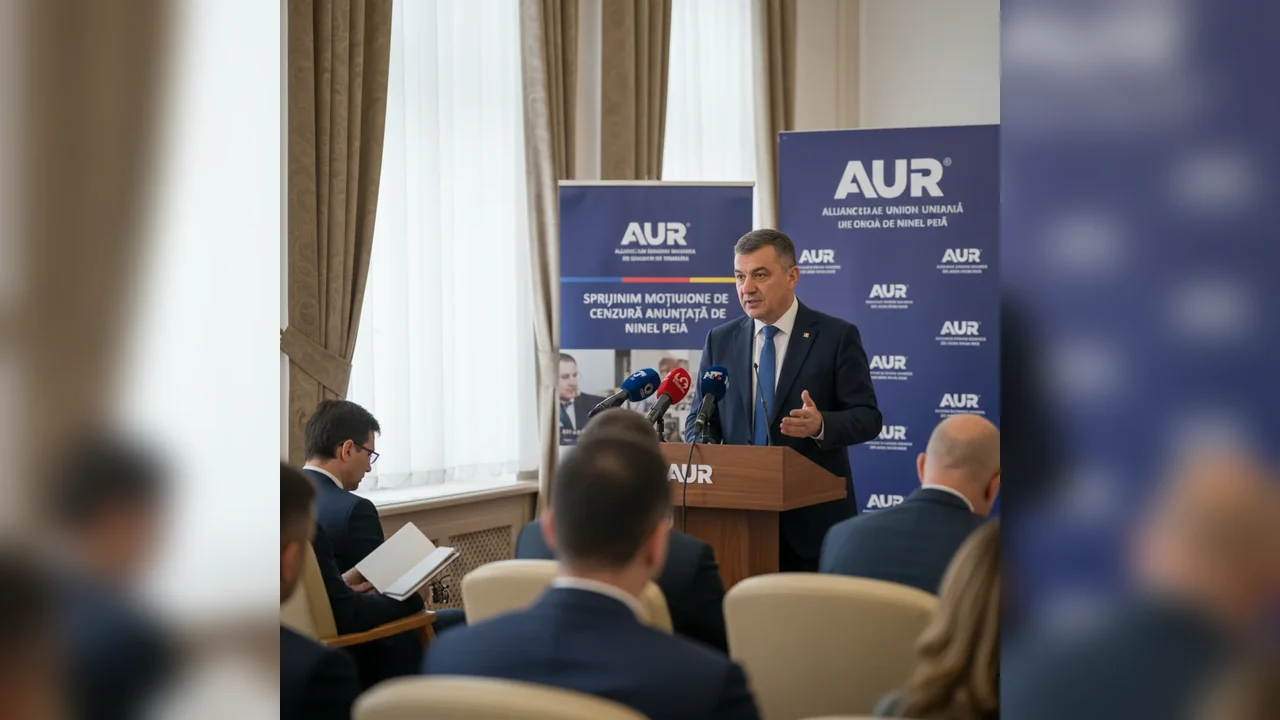 Peiu (AUR) susține moțiunea de cenzură inițiată de Ninel Peia