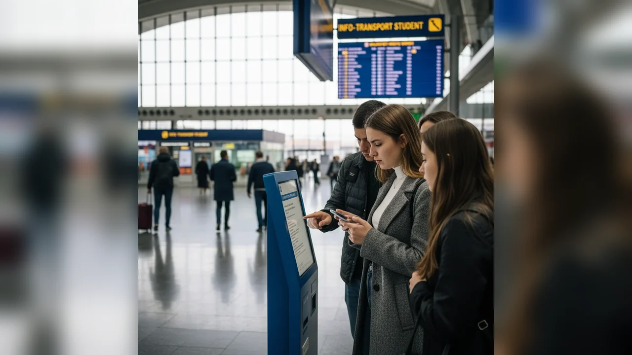Studenții cu buletine electronice trebuie să descarce certificatul cu adresa pentru tarif redus la tren și metrou